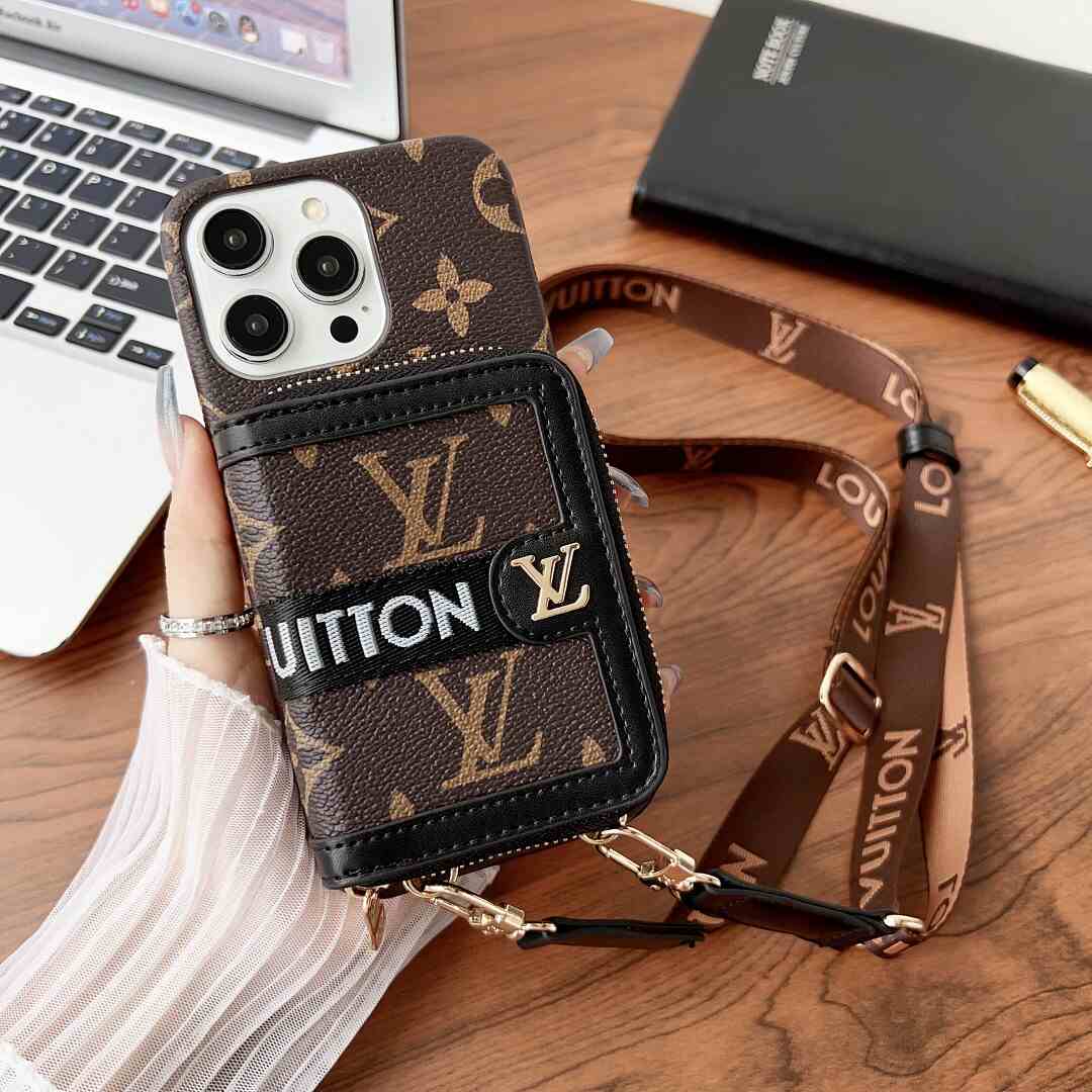 Fashion Crossbody Leather Wallet Case