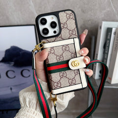 Retro Embossed Card Holder Crossbody Case