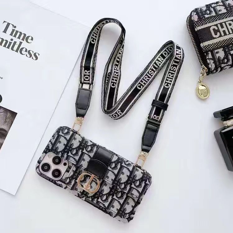 Vintage Embossed Lanyard Card Case