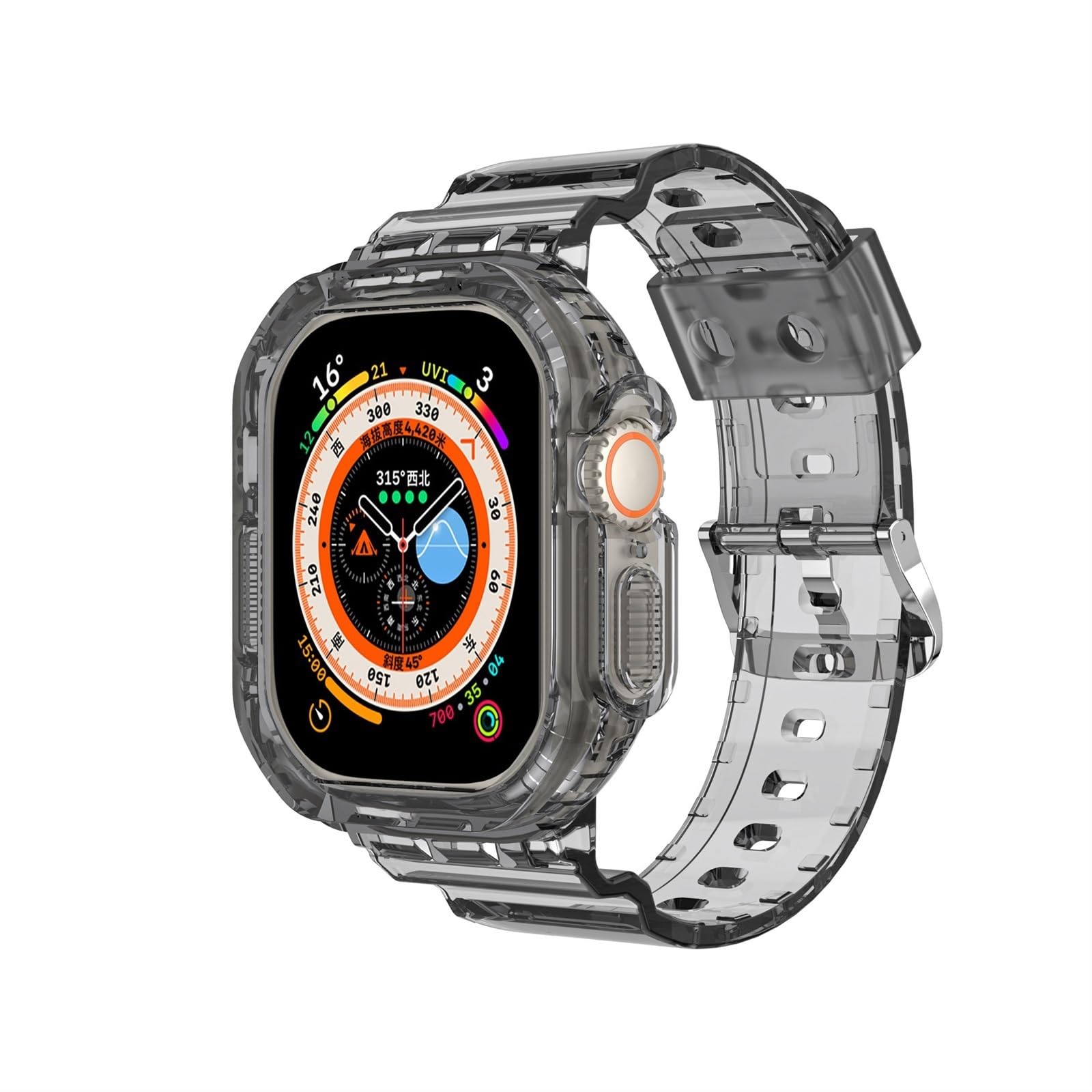 Integrated TPU Band With Case For Apple Watch
