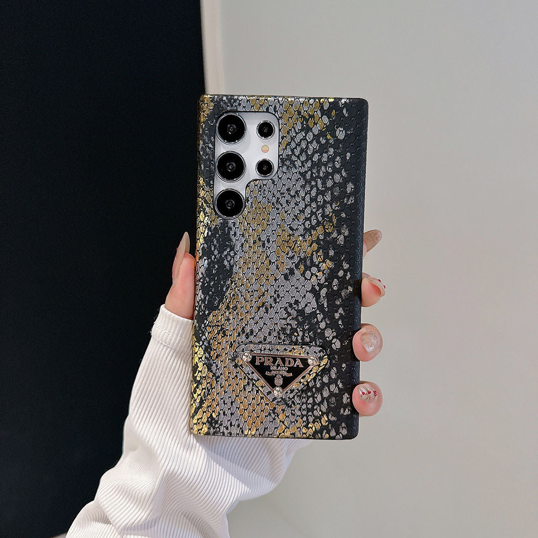 Laser Snake Pattern Triangle Logo Samsung Galaxy Case