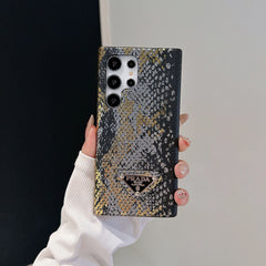 Laser Snake Pattern Triangle Logo Samsung Galaxy Case