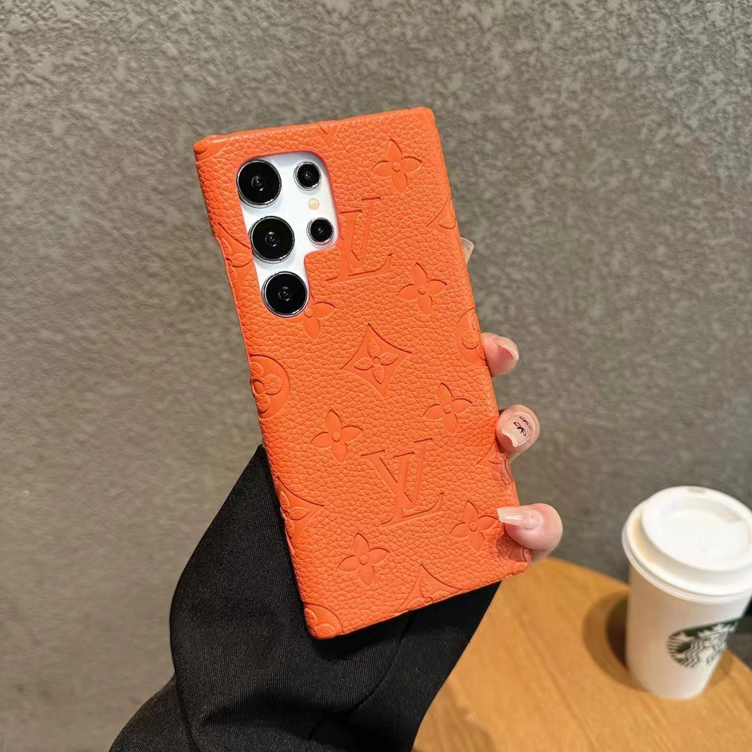 Leather Printed Samsung Case