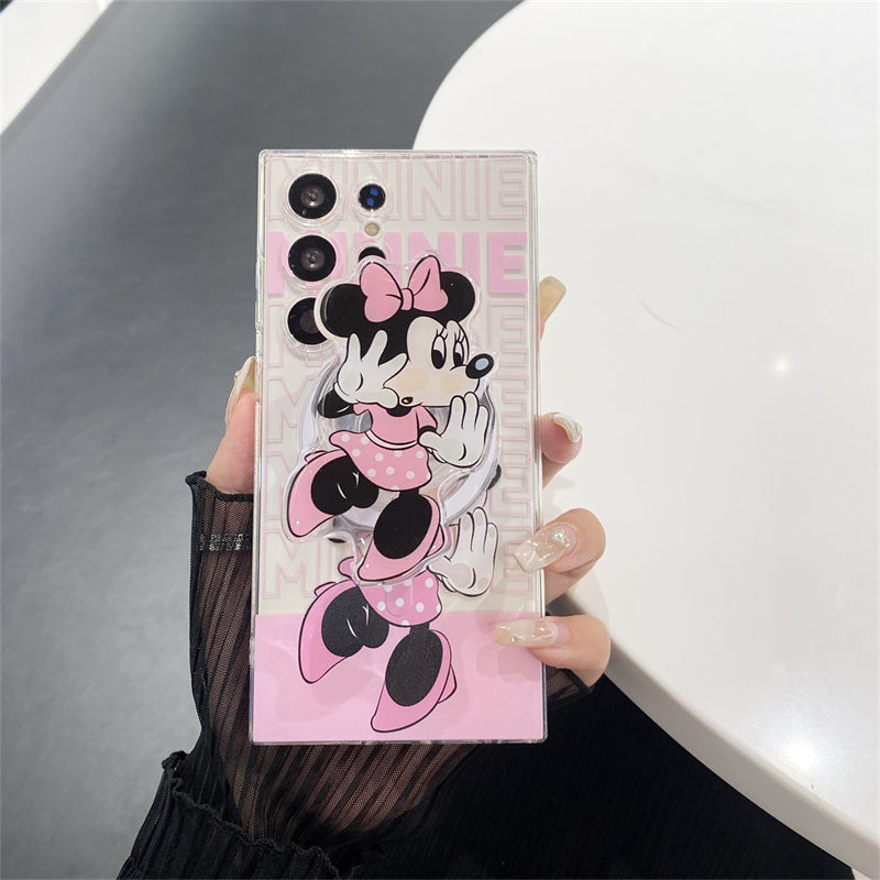 Cute Cartoon Magnetic Bracket Samsung Case