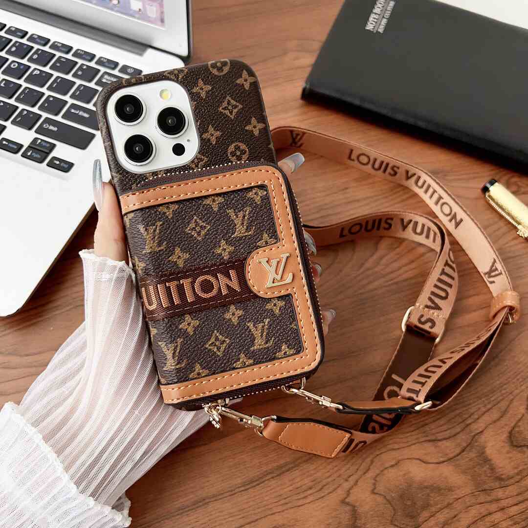 Fashion Crossbody Leather Wallet Case