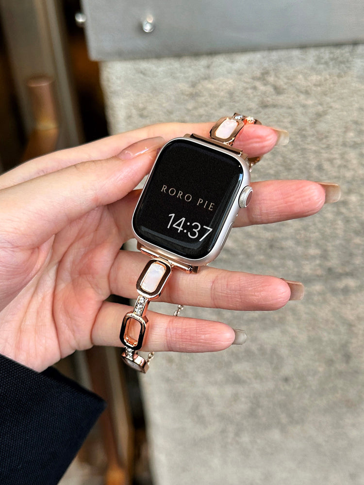 Fashionable Little Fragrance Style Stainless Steel Band For Apple Watch