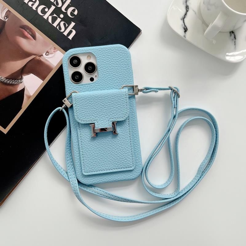 High-end Leather Crossbody Card Case