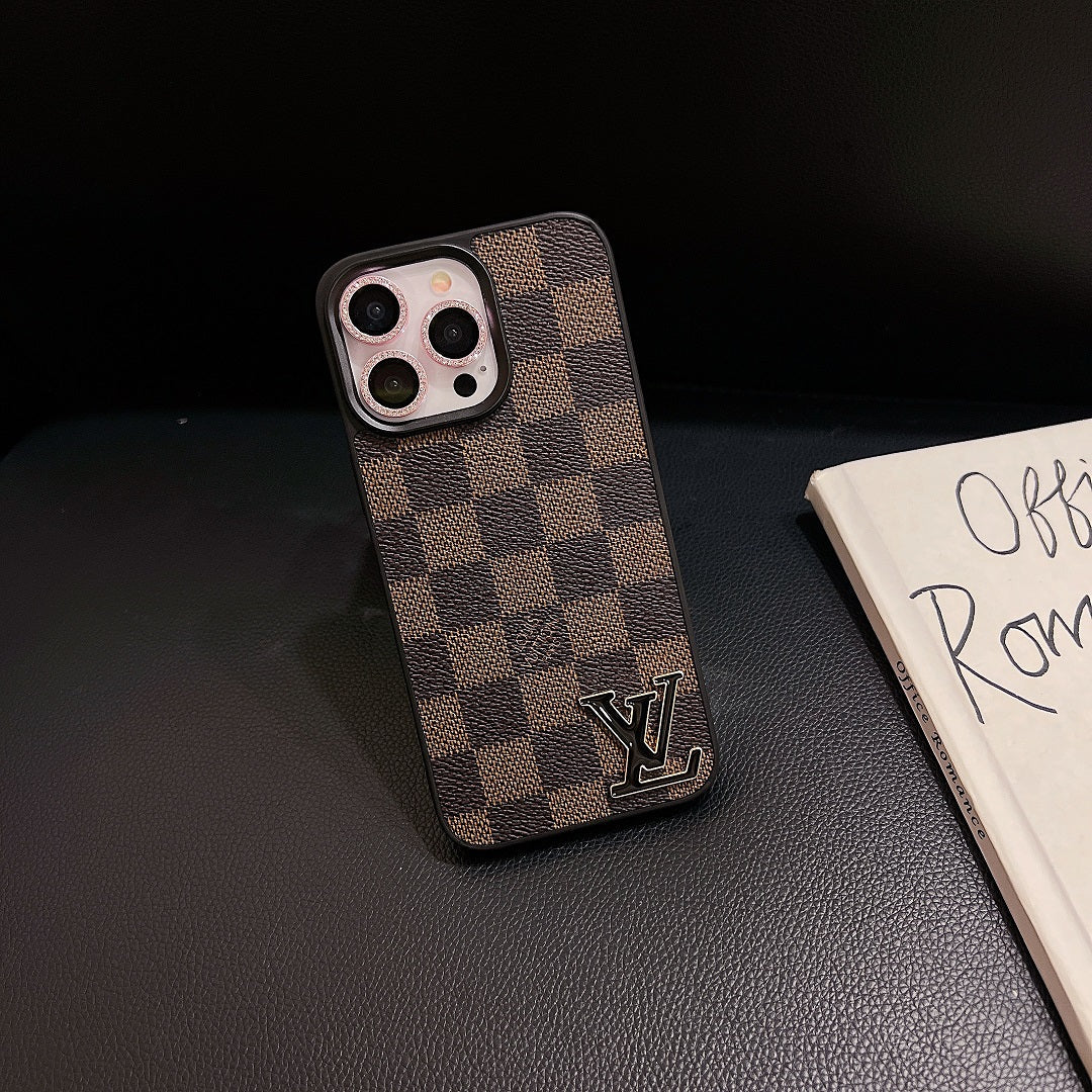 Leather Embossed Enamel Logo Case