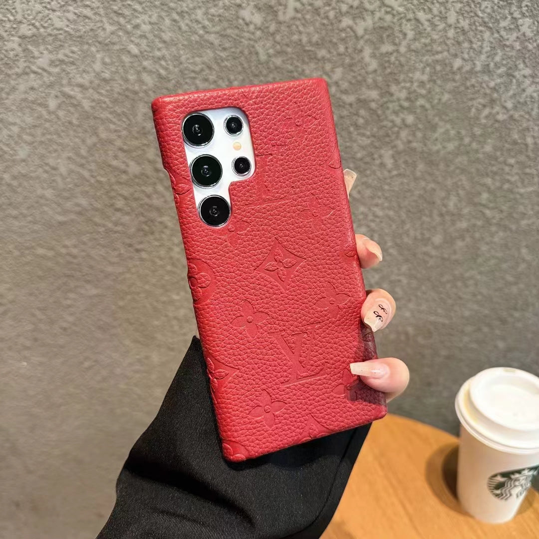 Leather Printed Samsung Case