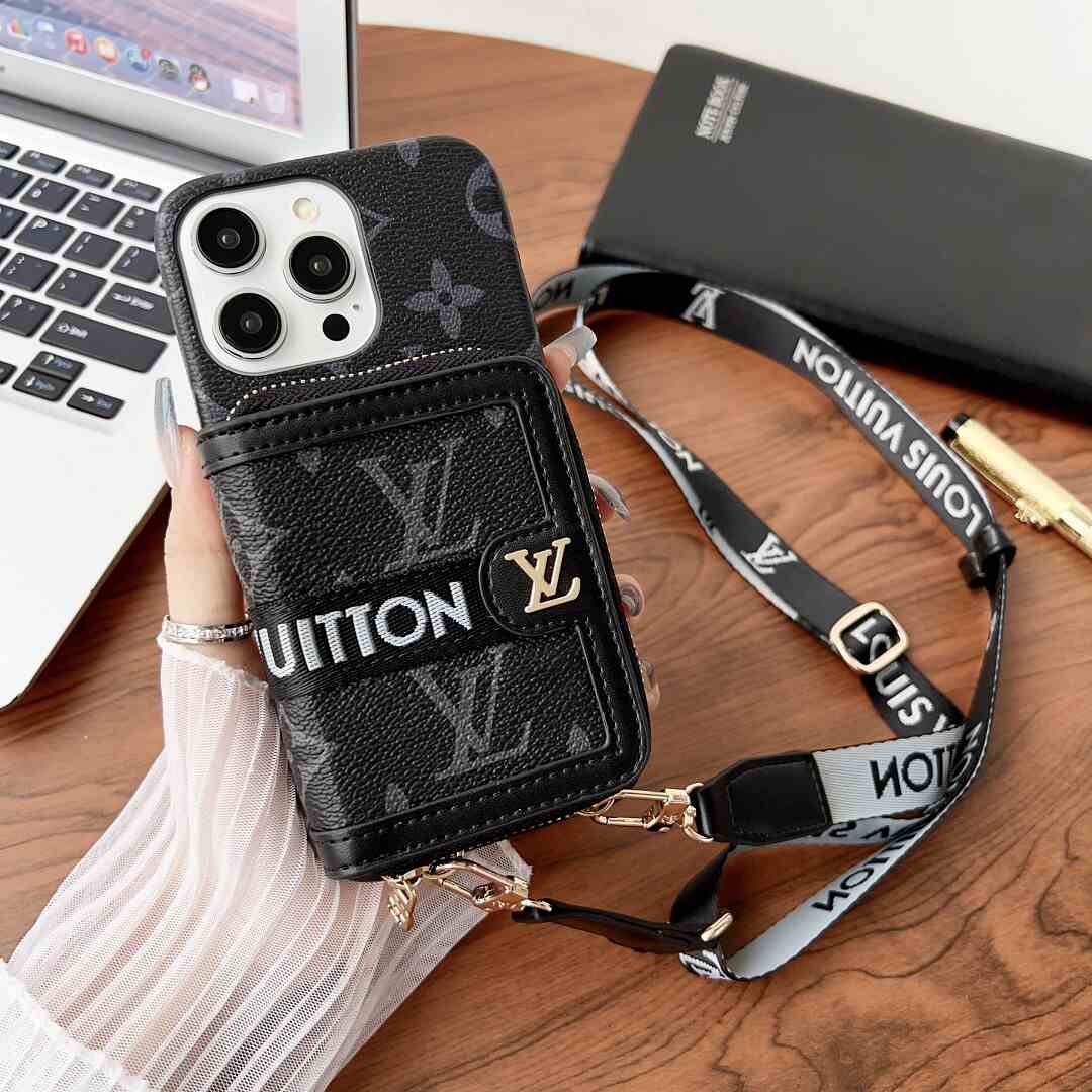 Fashion Crossbody Leather Wallet Case