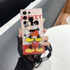 Cute Cartoon Magnetic Bracket Samsung Case