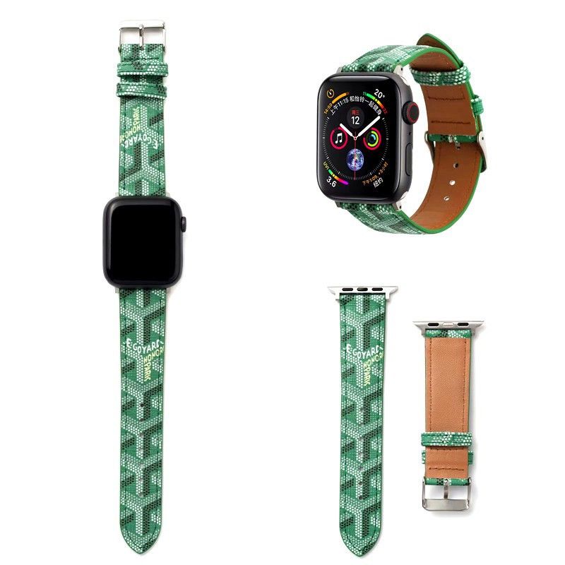 Trendy embossed leather Apple Watch Band