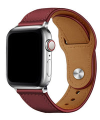 Red Leather Watchband