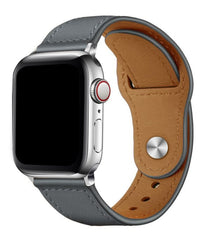 Light Grey Leather Watchband