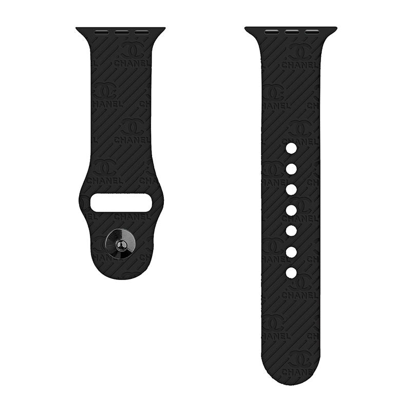Fashion Embossed Silicone Apple Watch Band