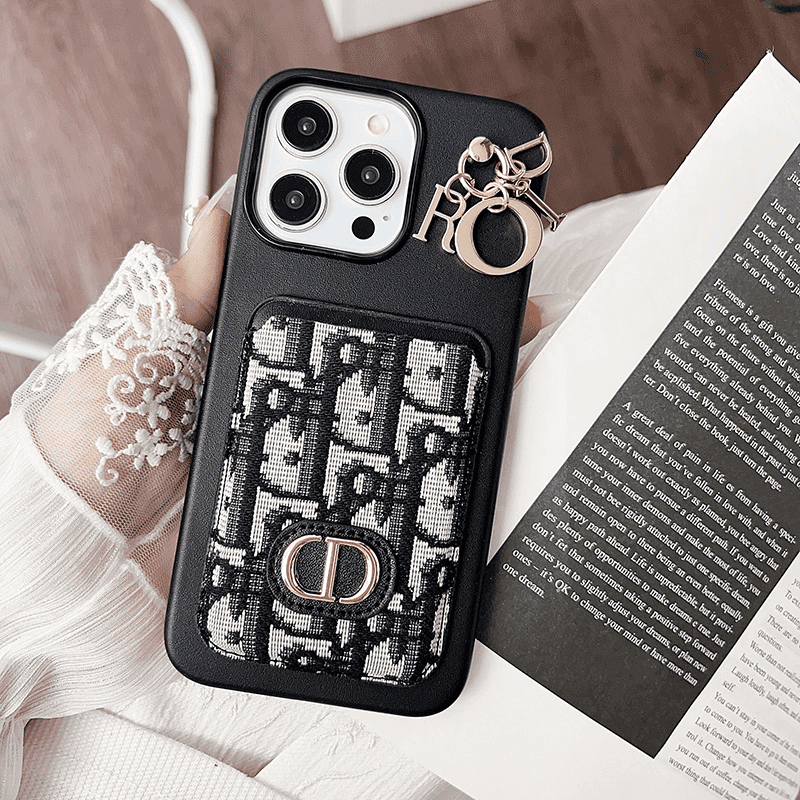 Retro Pattern Leather Canvas Card Case