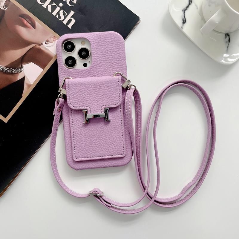 High-end Leather Crossbody Card Case