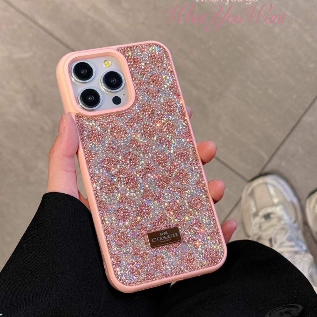 Luxury Sparkling C Print Diamond Case