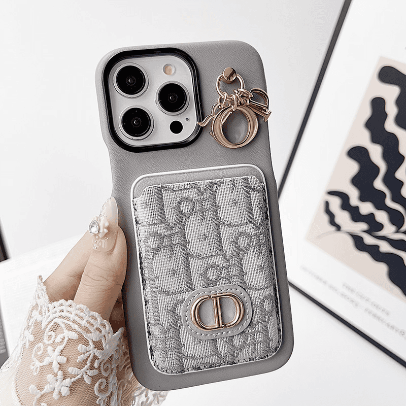 Retro Pattern Leather Canvas Card Case