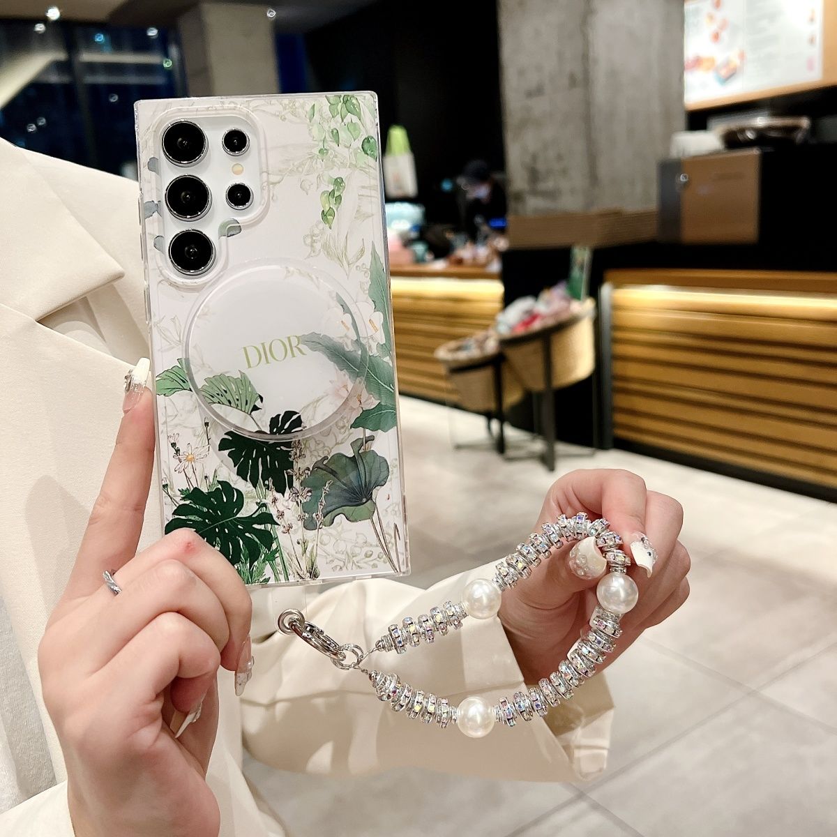 Forest Flower Magnetic Holder Samsung Case