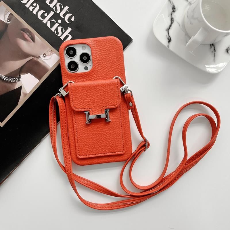 High-end Leather Crossbody Card Case