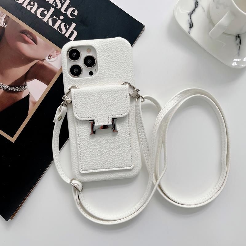 High-end Leather Crossbody Card Case