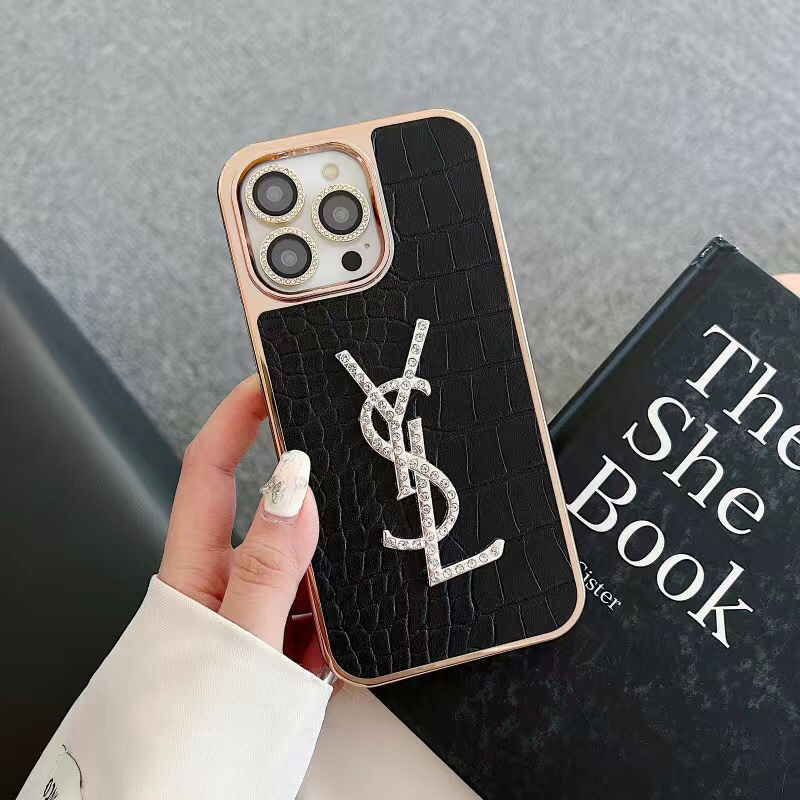 Electroplating Crocodile Pattern Leather Case