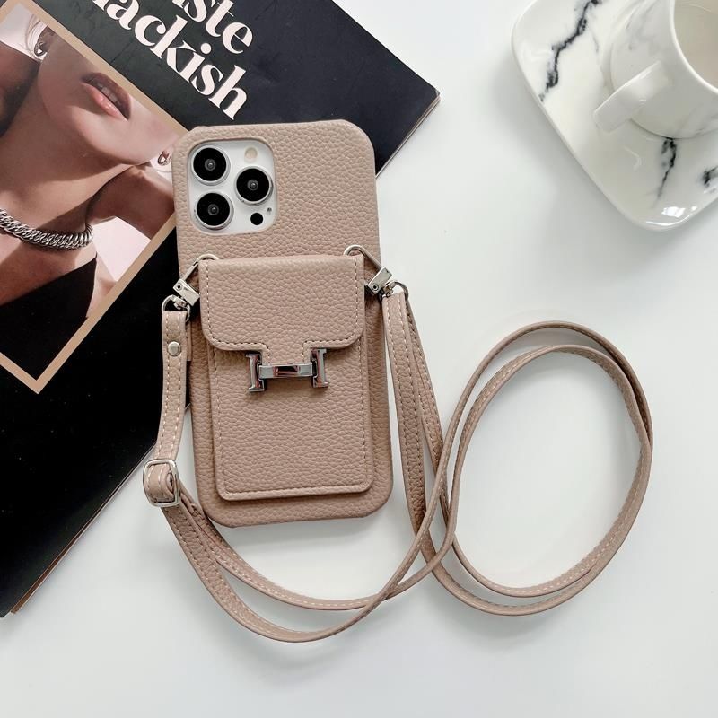 High-end Leather Crossbody Card Case