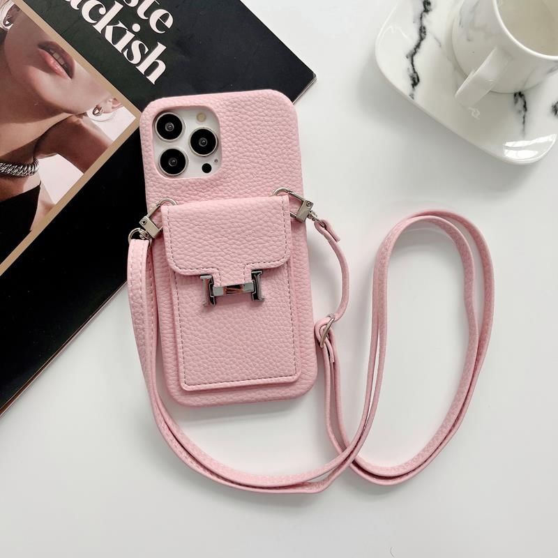 High-end Leather Crossbody Card Case