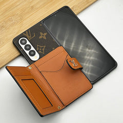 Luxury Leather Wallet Fold Case