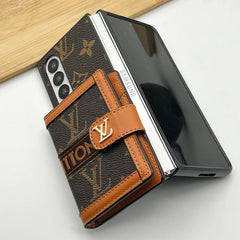 Luxury Leather Wallet Fold Case