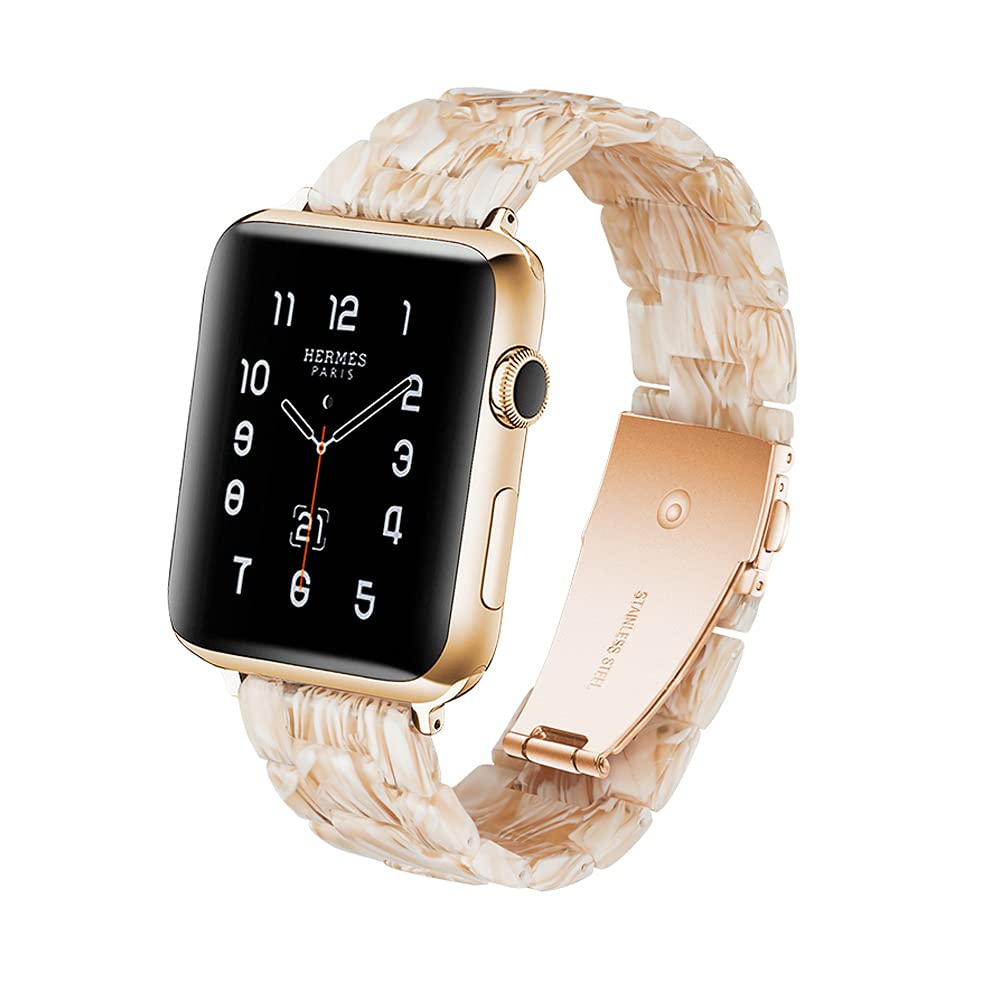 Silk White Resin Band