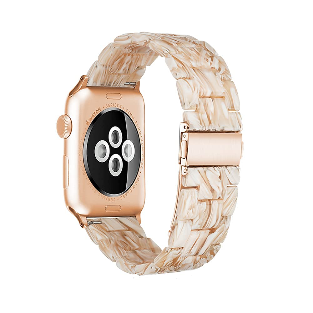 Silk White Resin Band