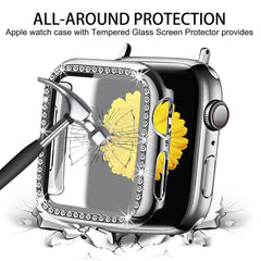 Jueves  Compatible for Apple Watch Band with Screen Protector Case