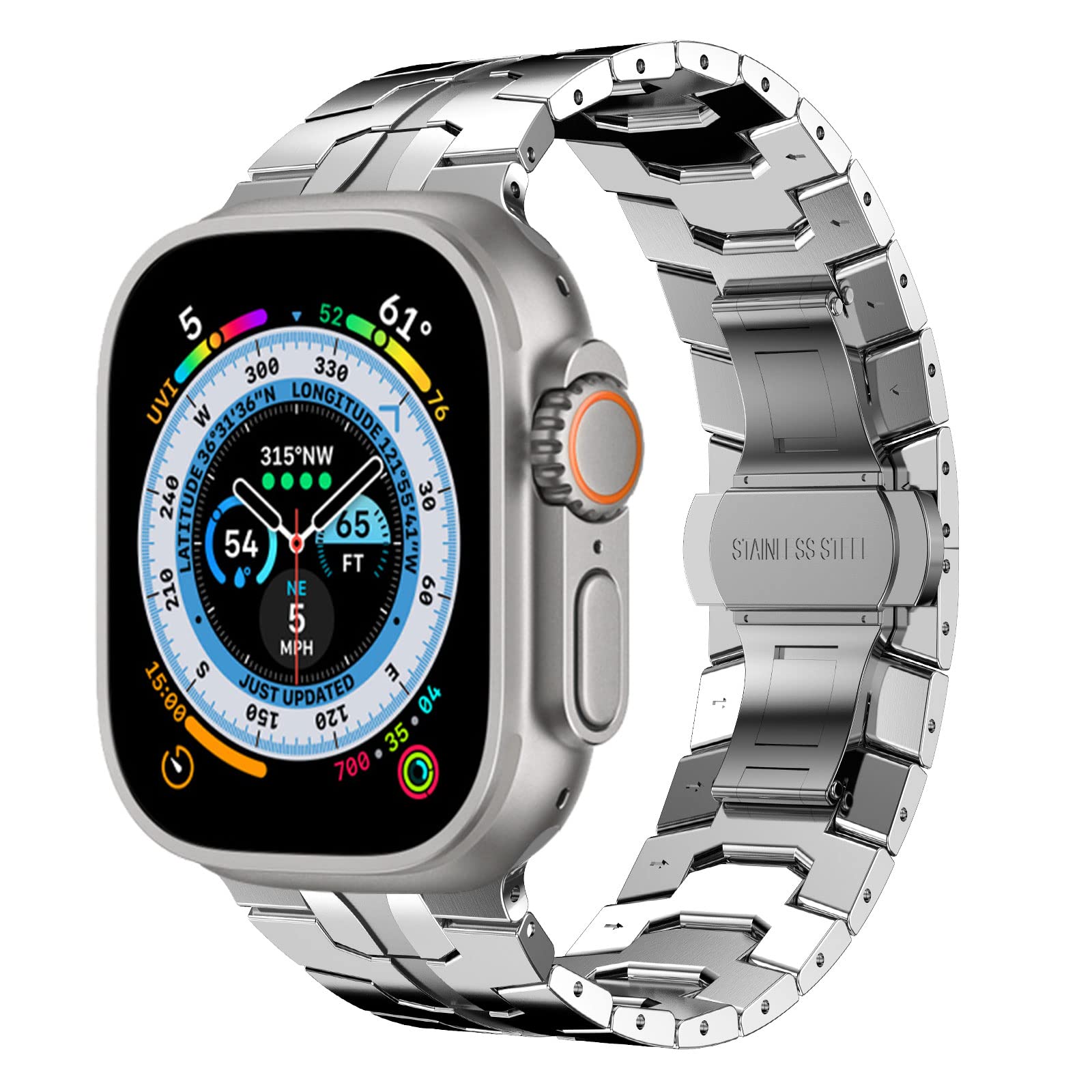 Silver Stainless Steel Band
