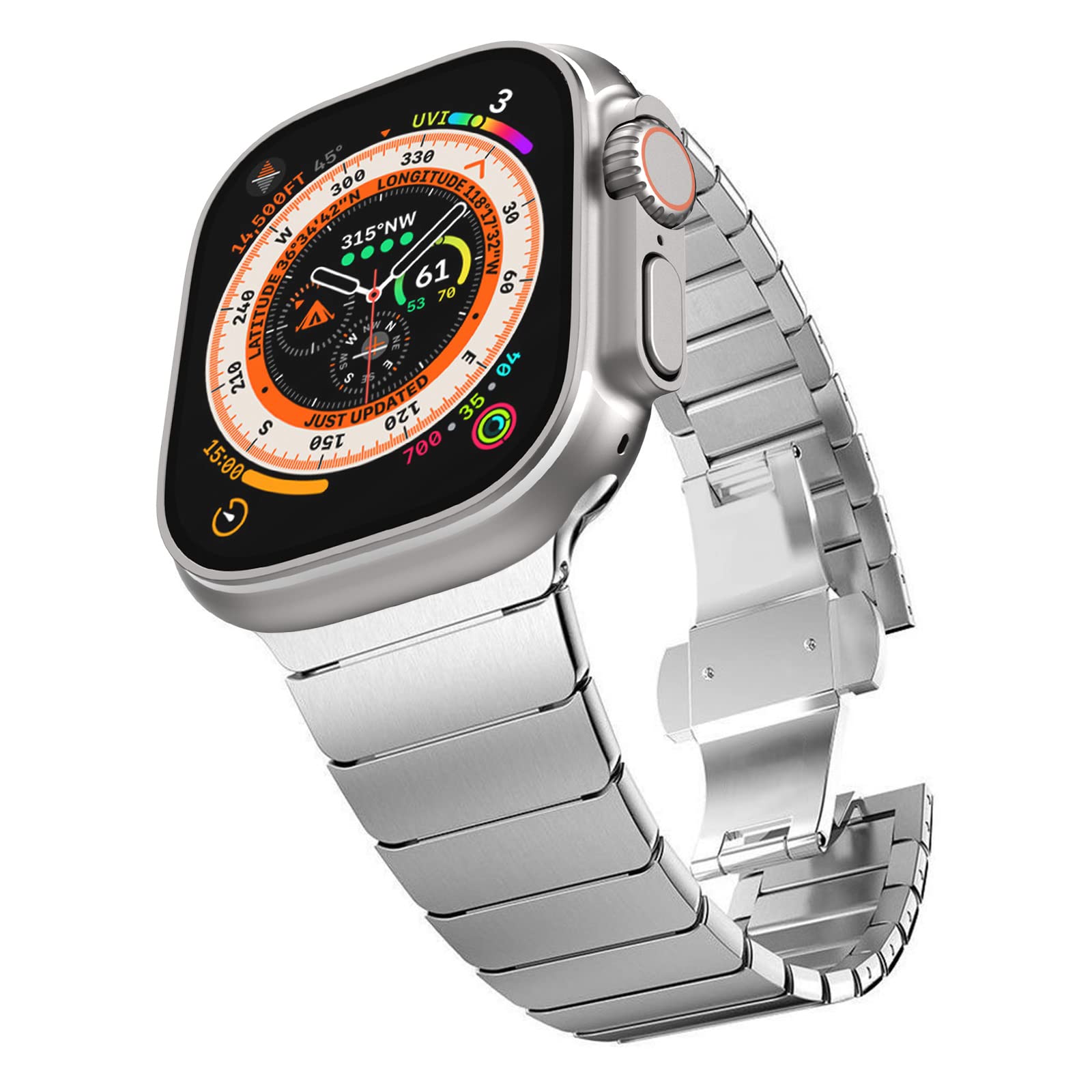 Silver Link Stainless Steel Band