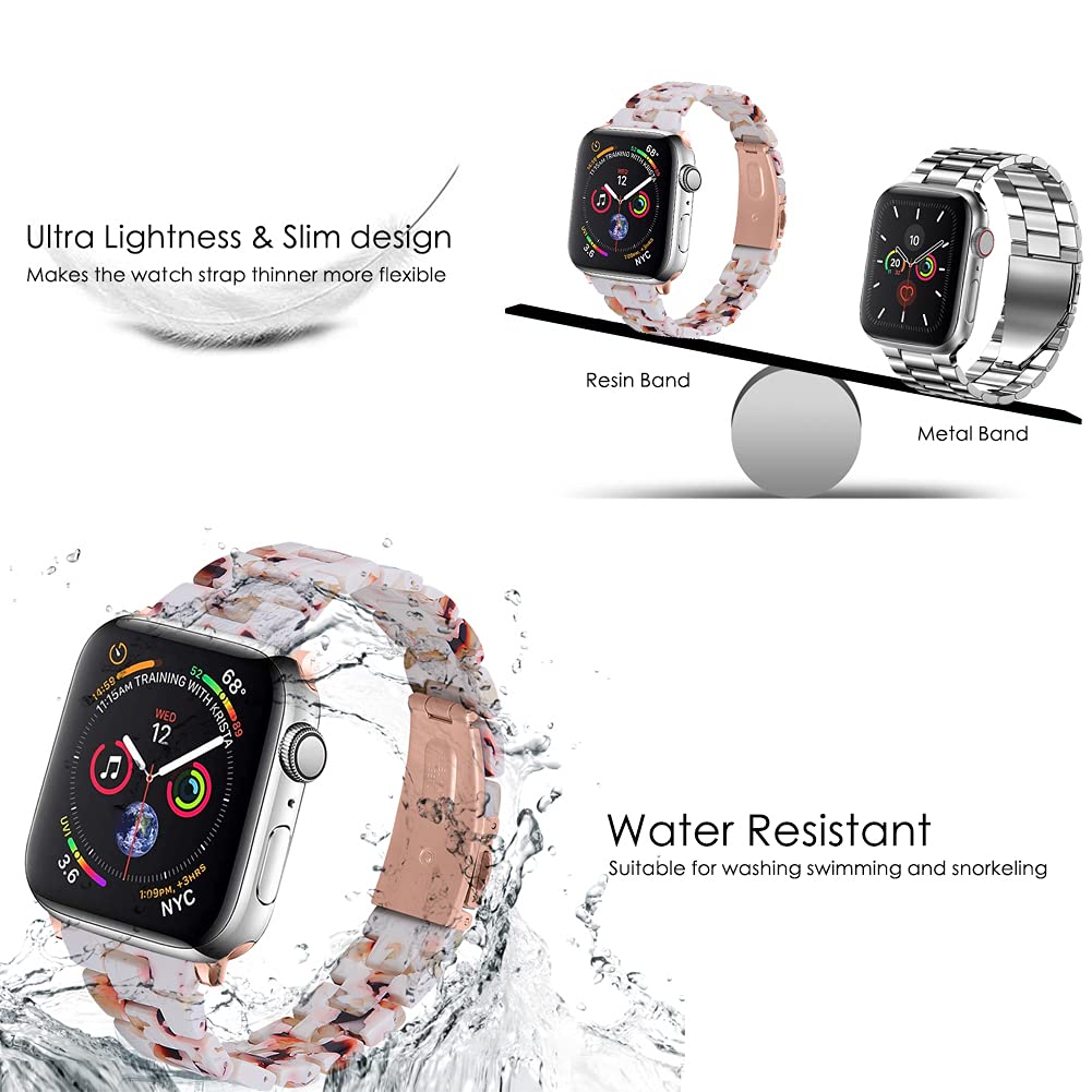 Nougat White Resin Band