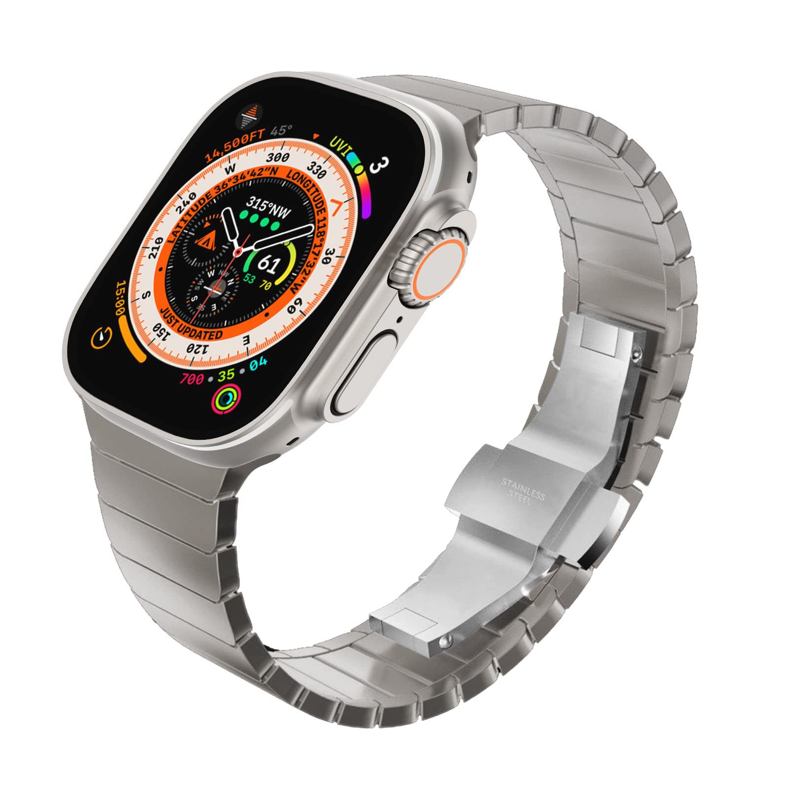 Titanium Link Stainless Steel Band