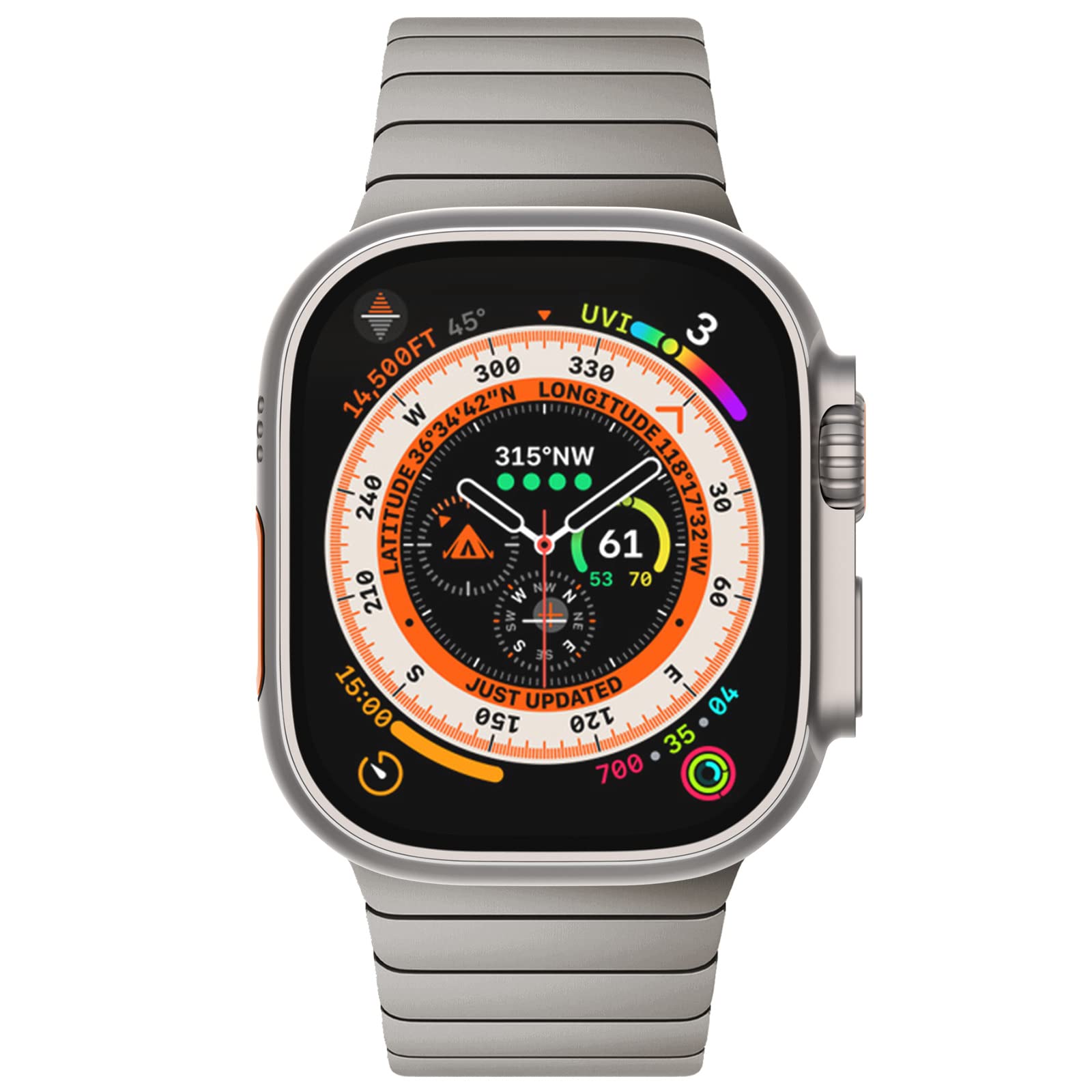 Titanium Link Stainless Steel Band