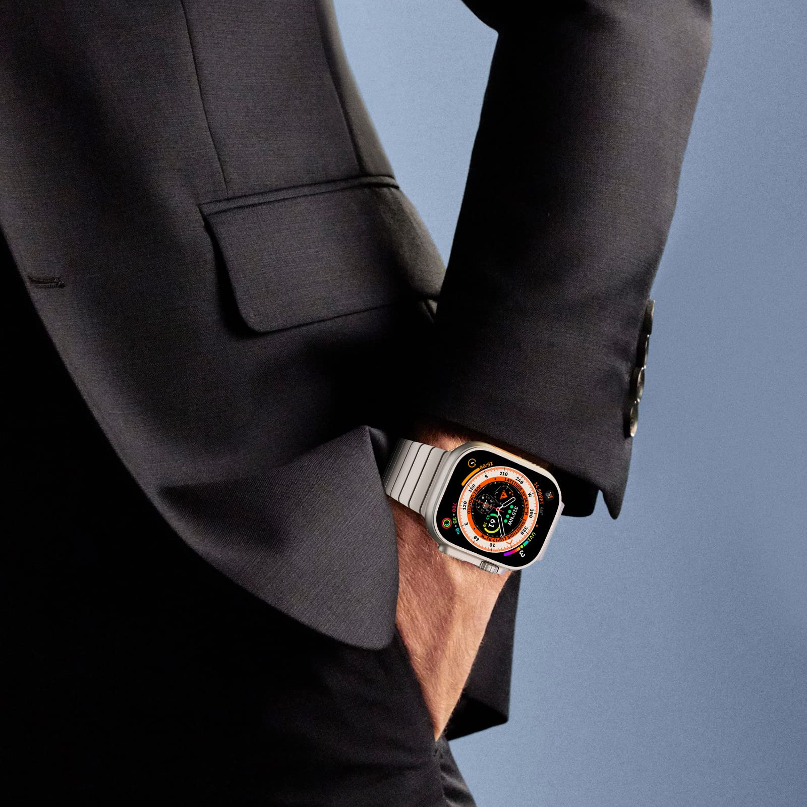 Titanium Link Stainless Steel Band