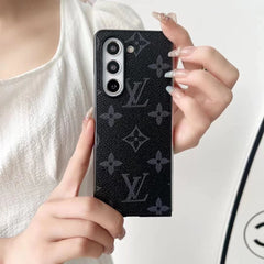 Luxury Embossed Leather Fold Case
