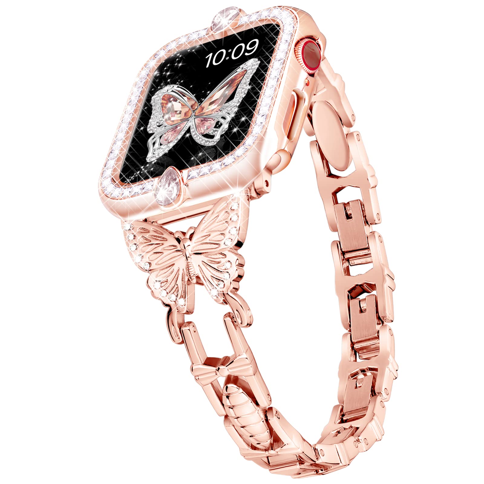 Butterfly Sparkling Diamond iWatch Series