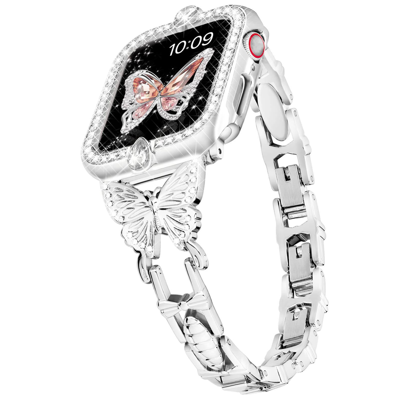 Butterfly Sparkling Diamond iWatch Series