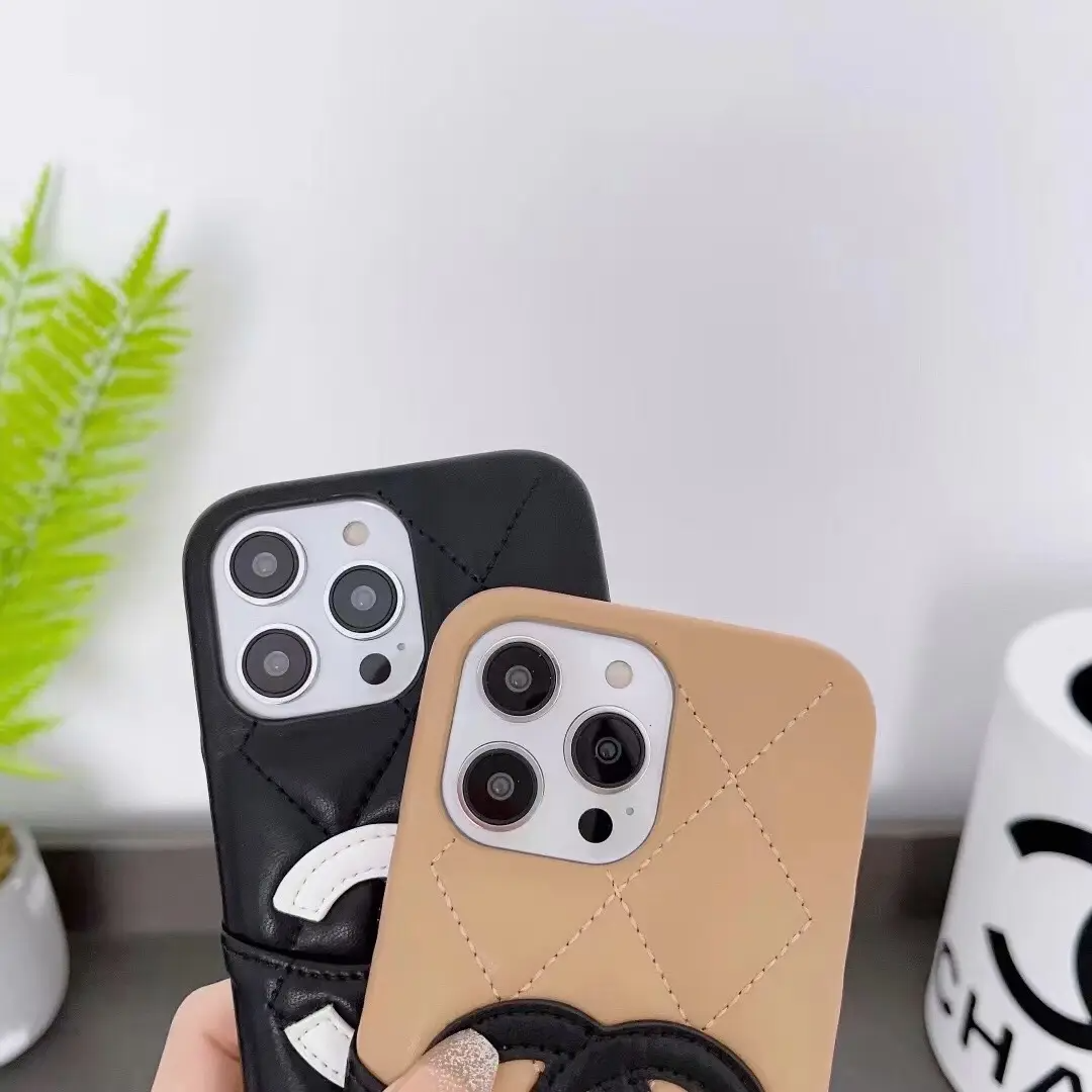 Classic Colorblock Leather Card Case