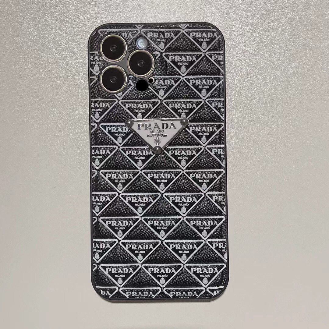 Leather Full Triangle Pattern Case