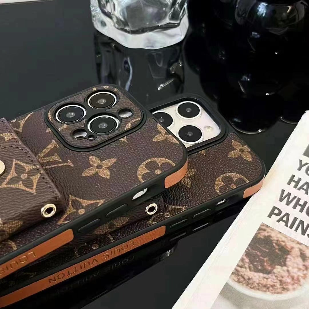 Classic Retro Leather Card Crossbody Case