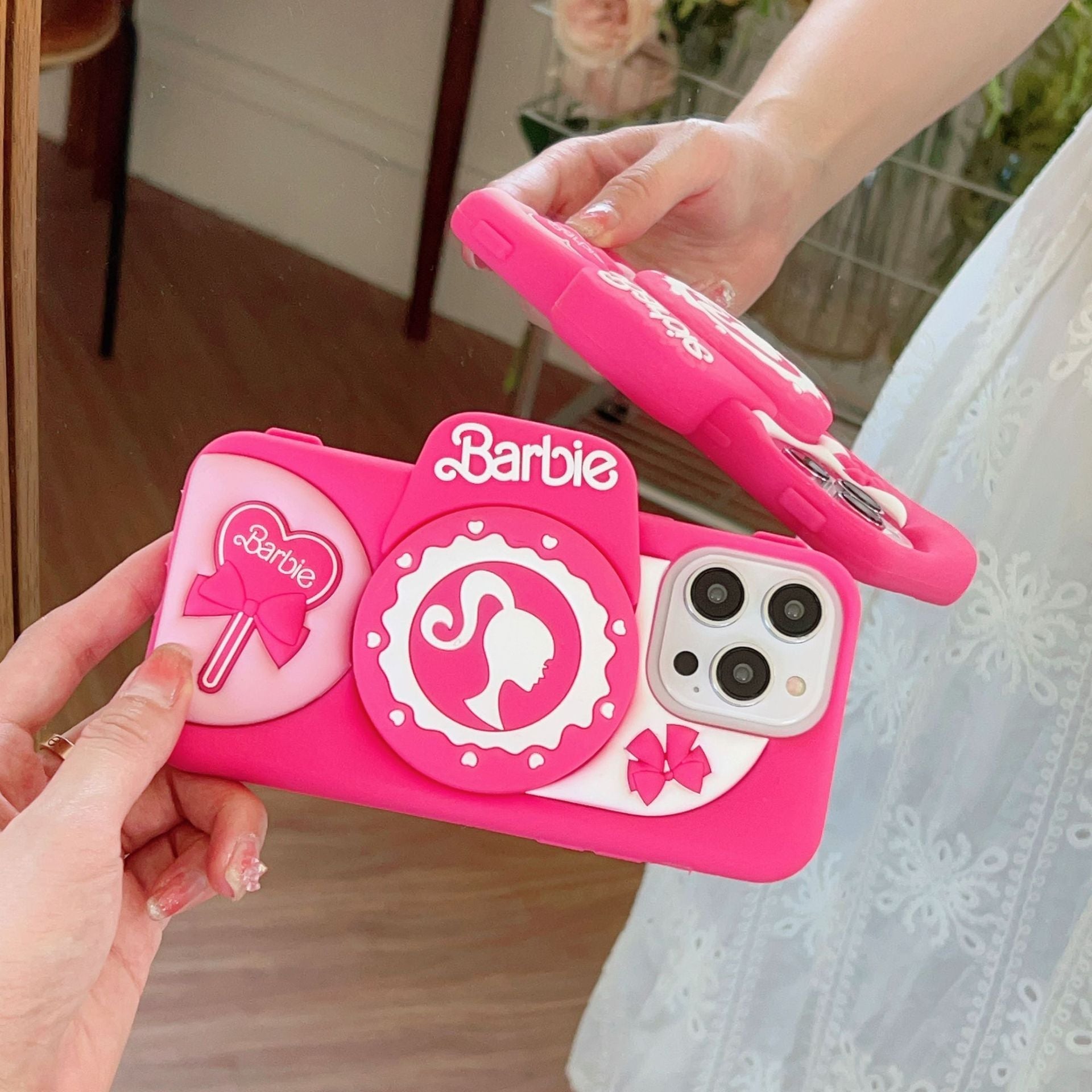Lovely Pink Silicone Camera Case
