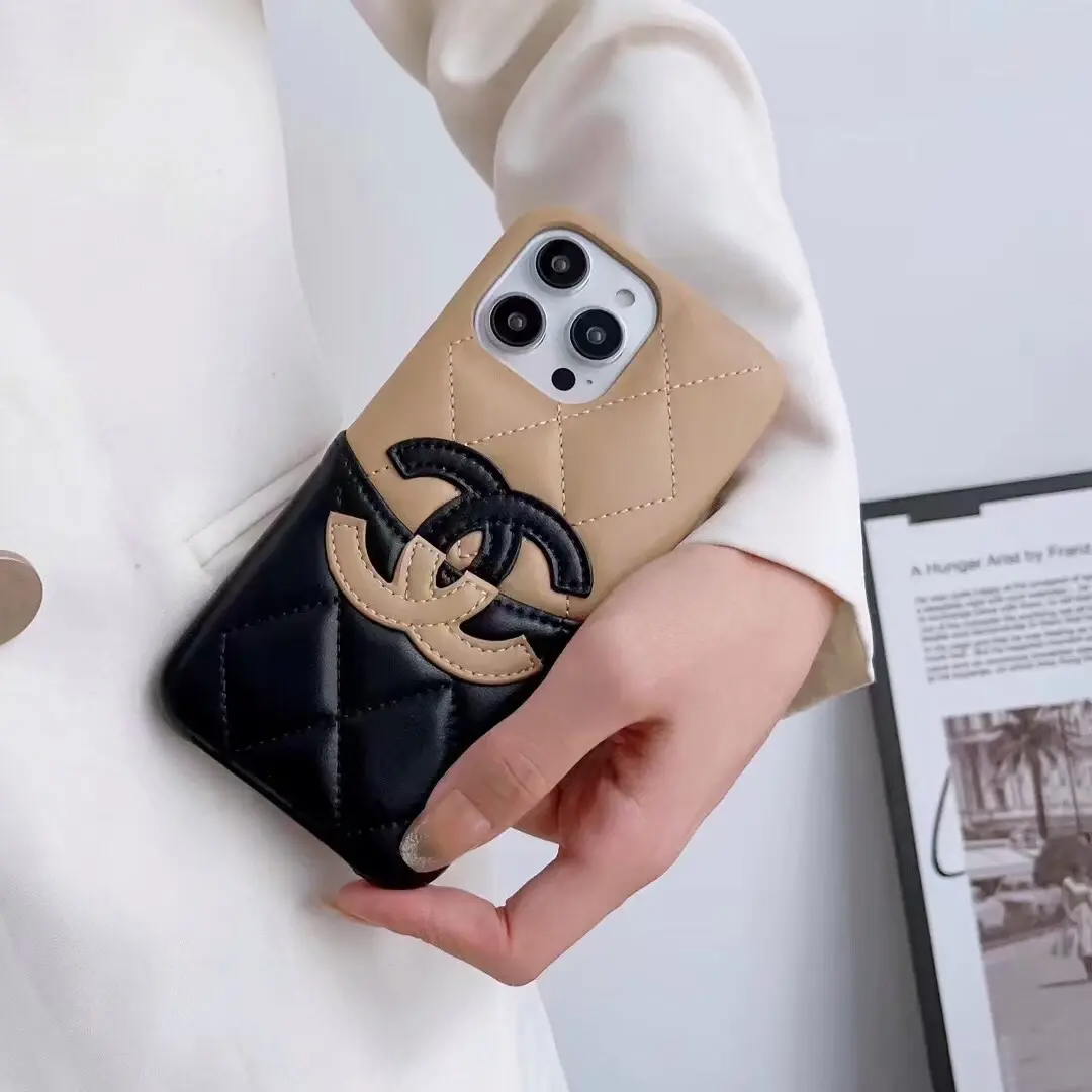 Classic Colorblock Leather Card Case