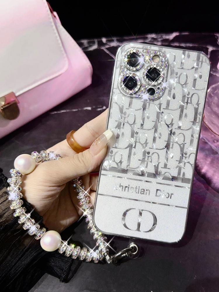 Luxury Rhinestone Pearl Bracelet Case