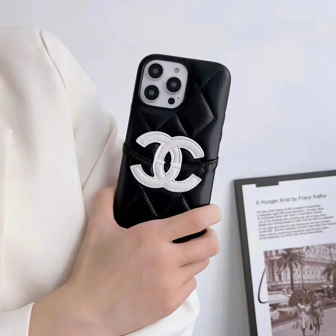 Classic Colorblock Leather Card Case